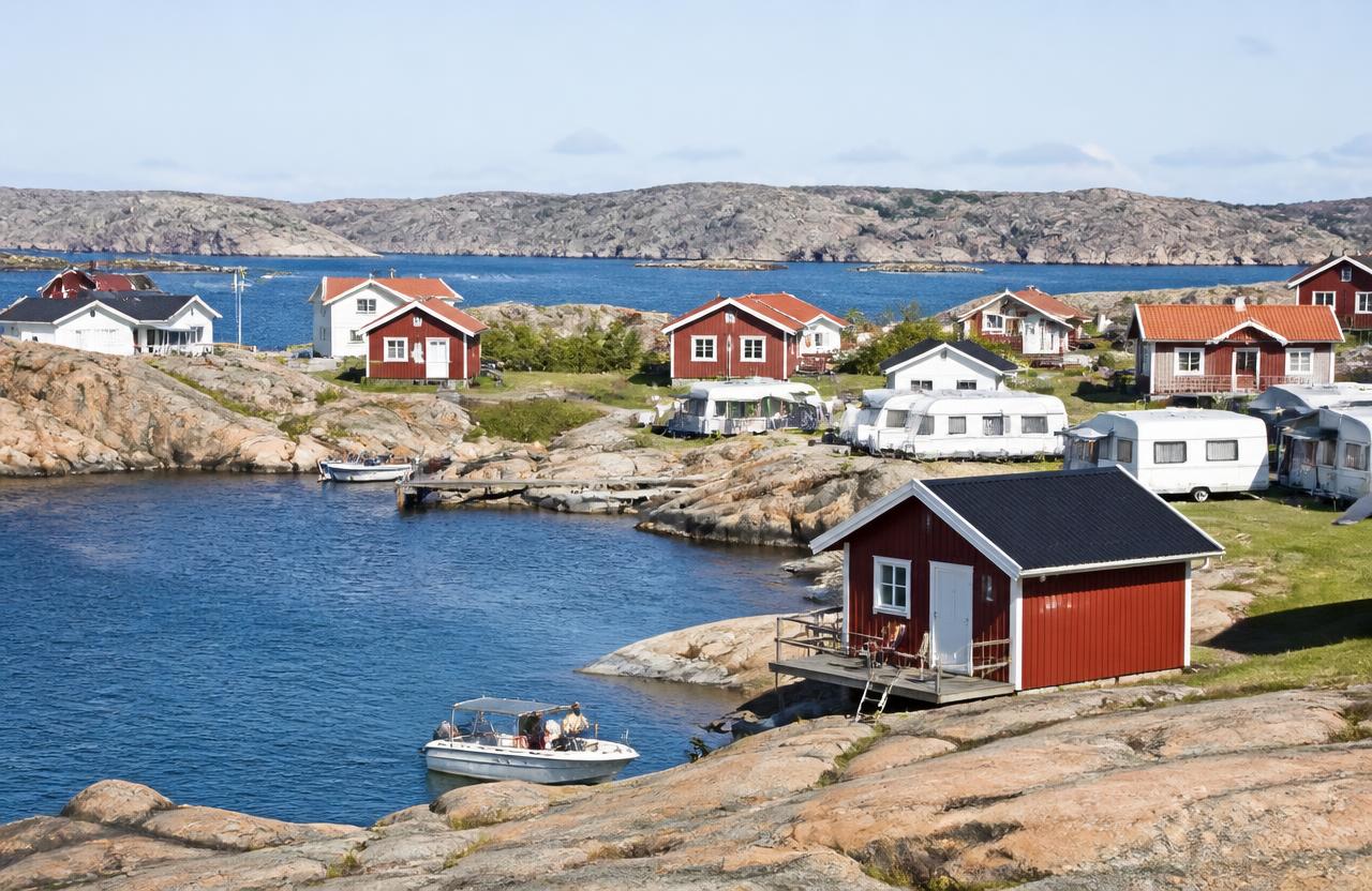 Daftö Resort, Bohuslän / Västra Götaland — families camping by pirate-themed island camping on the bohuslän coast